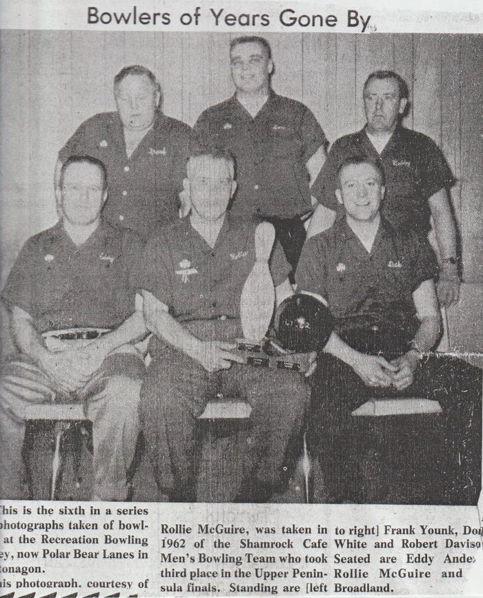 Polar Bear Lanes - Old Article On Bowling Team